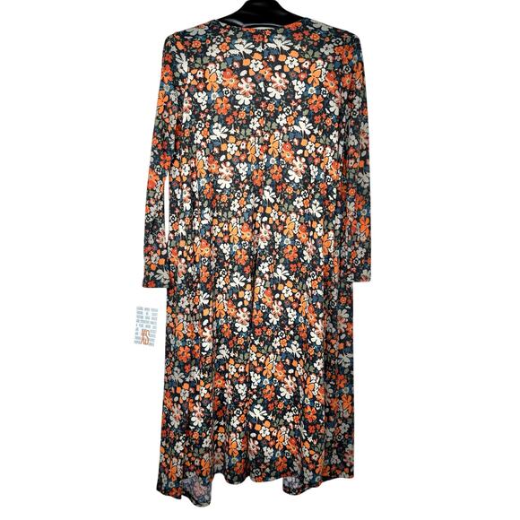 Lularoe Sarah Floral Print Open Front Long Cardigan XS NWT - Picture 2 of 12